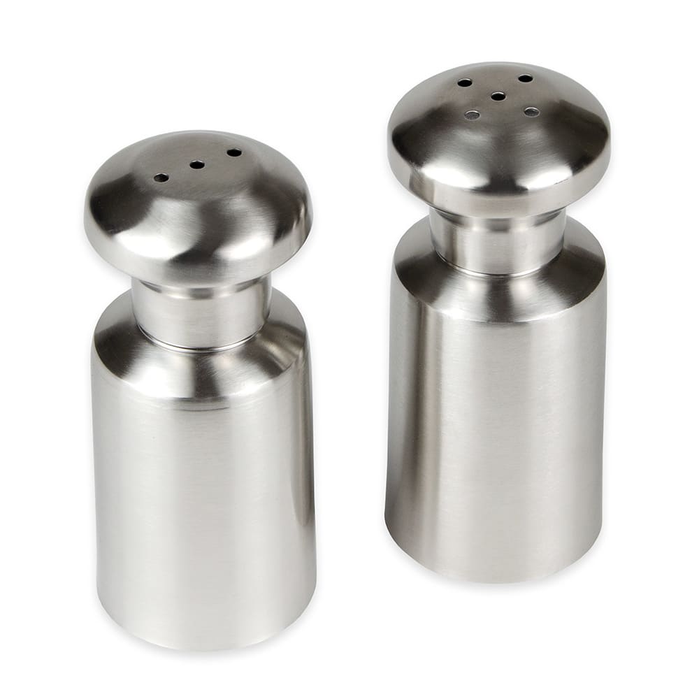 American Metalcraft SPM4 3 oz Salt & Pepper Shaker Set - Stainless Steel, 4"H