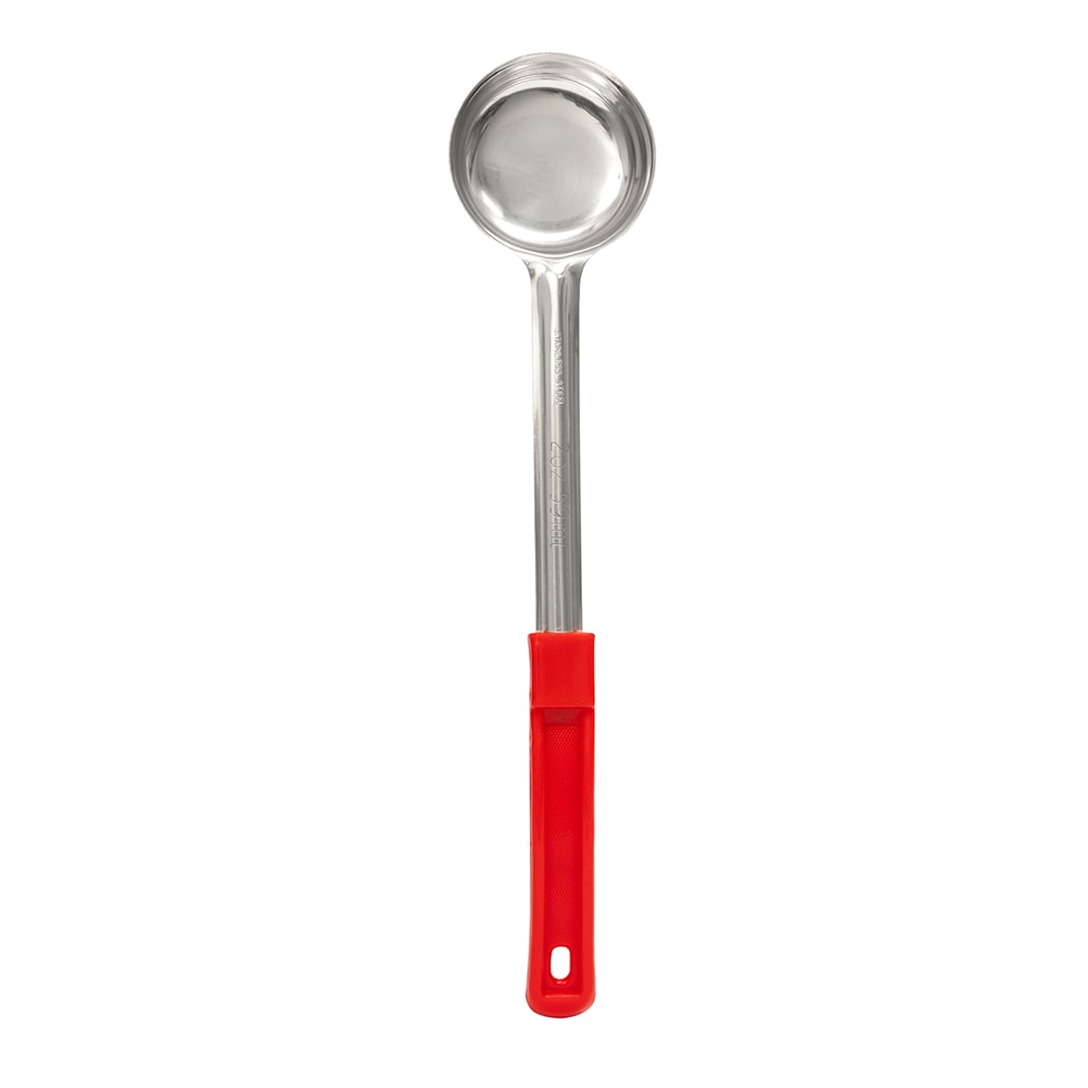 American Metalcraft SPN2 2 oz Ladle Style Solid Bowl, 2 1/2 in, Grip Handle, Red