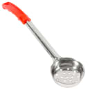 American Metalcraft SPNP2 2 oz Ladle Style Perforated Bowl, 2 1/2 in, Grip Handle, Red thumbnail 2
