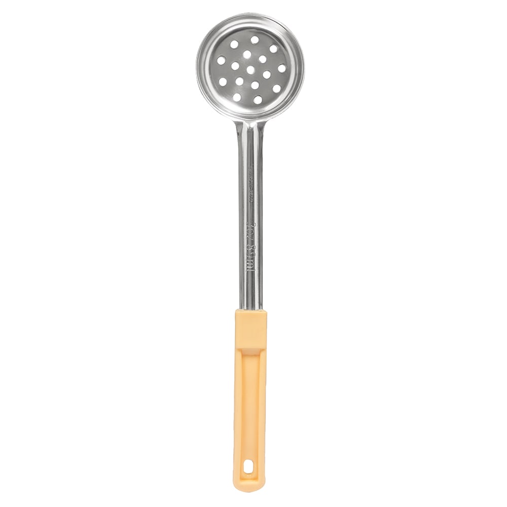American Metalcraft SPNP3 3 oz Ladle Style Perforated Bowl, 3 in, Grip Handle, Beige