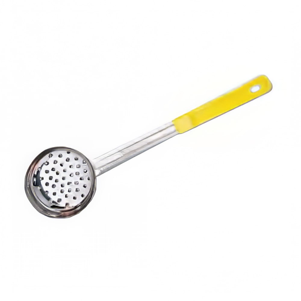 American Metalcraft SPNP5 5 oz Ladle Style Perforated Bowl, 3 1/2 in, Grip Handle, Yellow