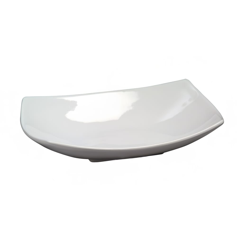 American Metalcraft SQVL914 14" Oval Bowl w/ 71 oz Capacity, Ceramic/White