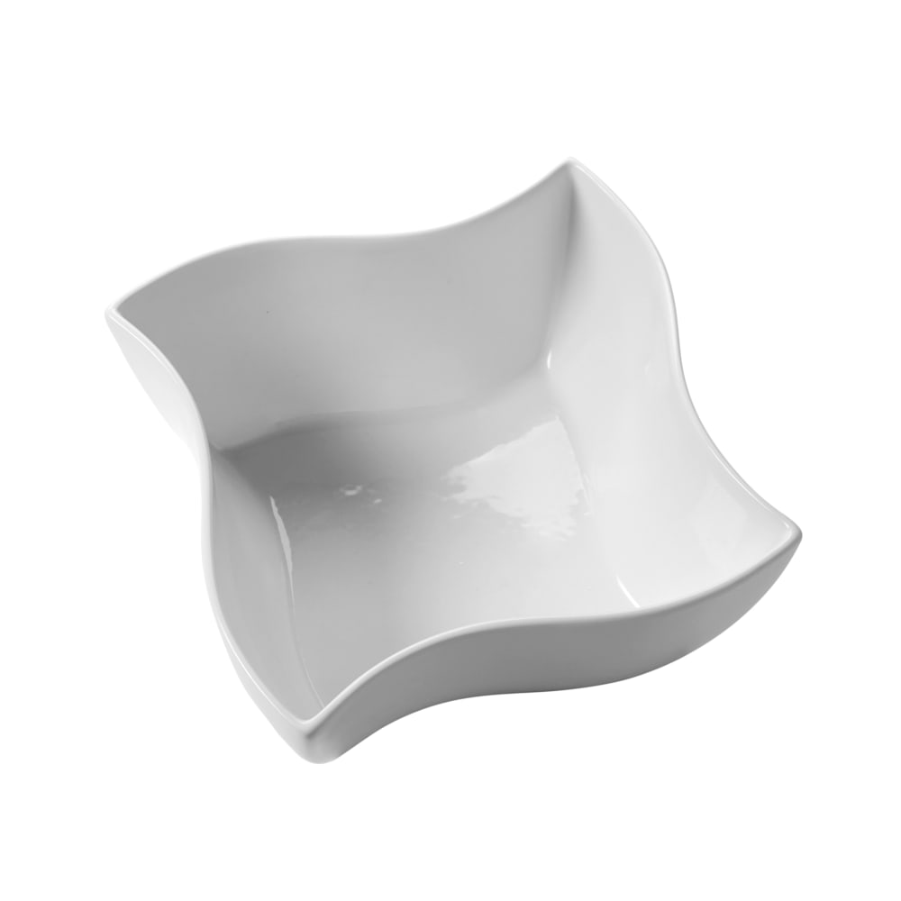 American Metalcraft SQVY10 10 1/2" Square Bowl w/ 162 oz Capacity, Porcelain/White