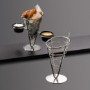 American Metalcraft SS59 5" Conical Basket w/ 1 Cone Capacity, Stainless thumbnail 2