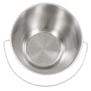 American Metalcraft SSP43 32 oz Round Mini Serving Pail w/ Handle - 5"D x 4 5/8"H, Stainless thumbnail 3