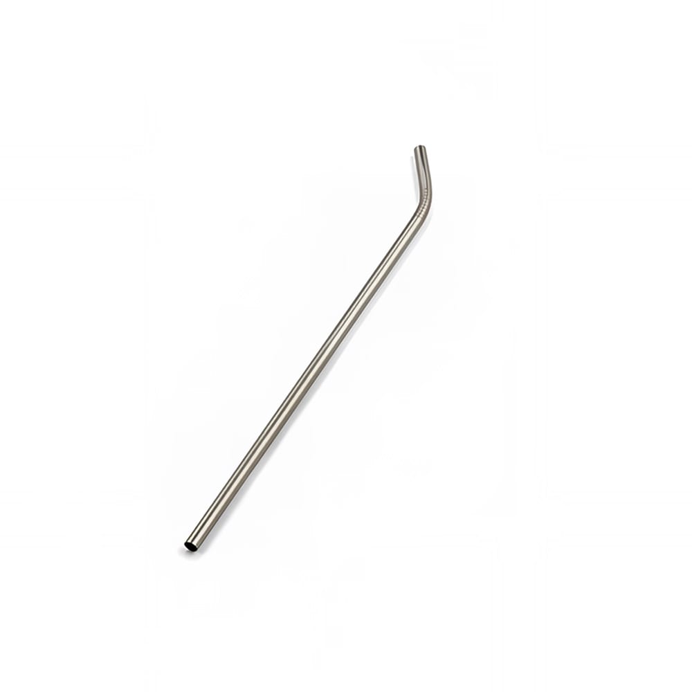 American Metalcraft STWS10 10" Bent Metal Straw - Stainless Steel, Silver