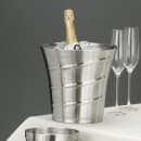 American Metalcraft SWB 8 5/8" Double Walled Wine Bucket - Stainless Steel, Swirl Embossed thumbnail 2
