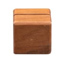 American Metalcraft SWCH 1 1/8" Square Wood Card Holder - Walnut Finish thumbnail 3