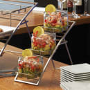 American Metalcraft TASSM 3 Tier Arched Display Stand, 17 1/2" x 6" x 11 1/4", Chrome thumbnail 2