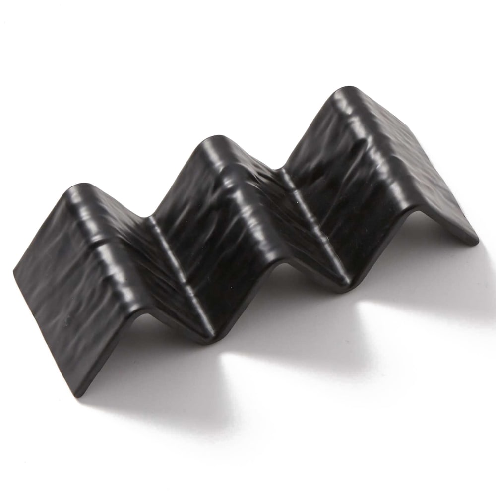 American Metalcraft THMB3 Taco Holder - Holds 2 to 3 Tacos, Melamine, Black