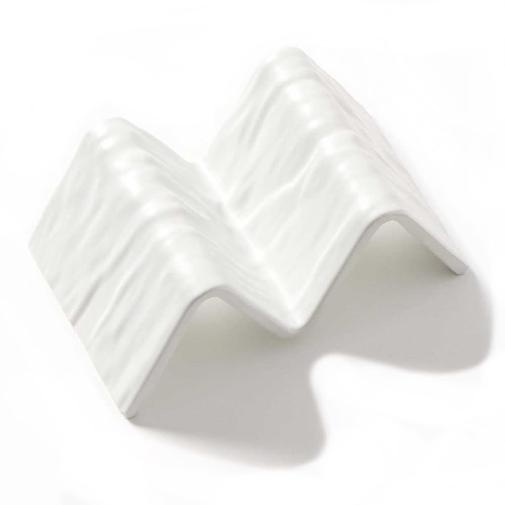 American Metalcraft THMW1 Taco Holder - Holds 1 to 2 Tacos, Melamine, White