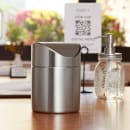 American Metalcraft TIM1 Round Waste Basket - Metal, Stainless thumbnail 2