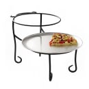 American Metalcraft TLSP1219 Ironworks™ 2 Tier Display Stand w/ Curled Foot, 11 3/4x19 3/8", Wrought Iron/Black thumbnail 2