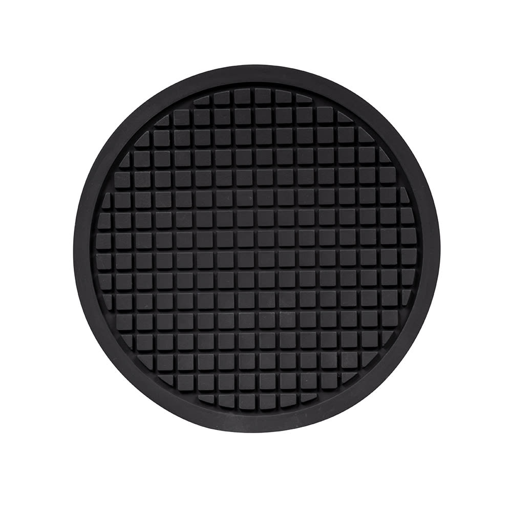 American Metalcraft TRVR675 6 3/4" Round Trivet - Silicone, Black