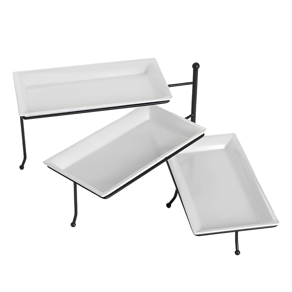 American Metalcraft TTMEL3 3 Tier Riser, Melamine