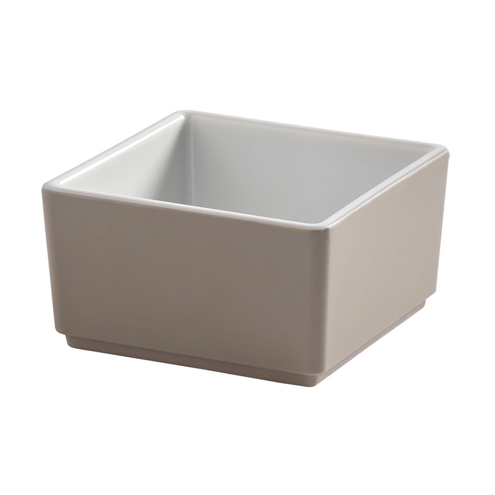 American Metalcraft UBS10MO 10 oz Square Bowl, 3 5/8" x 3 5/8", Melamine, Mocha
