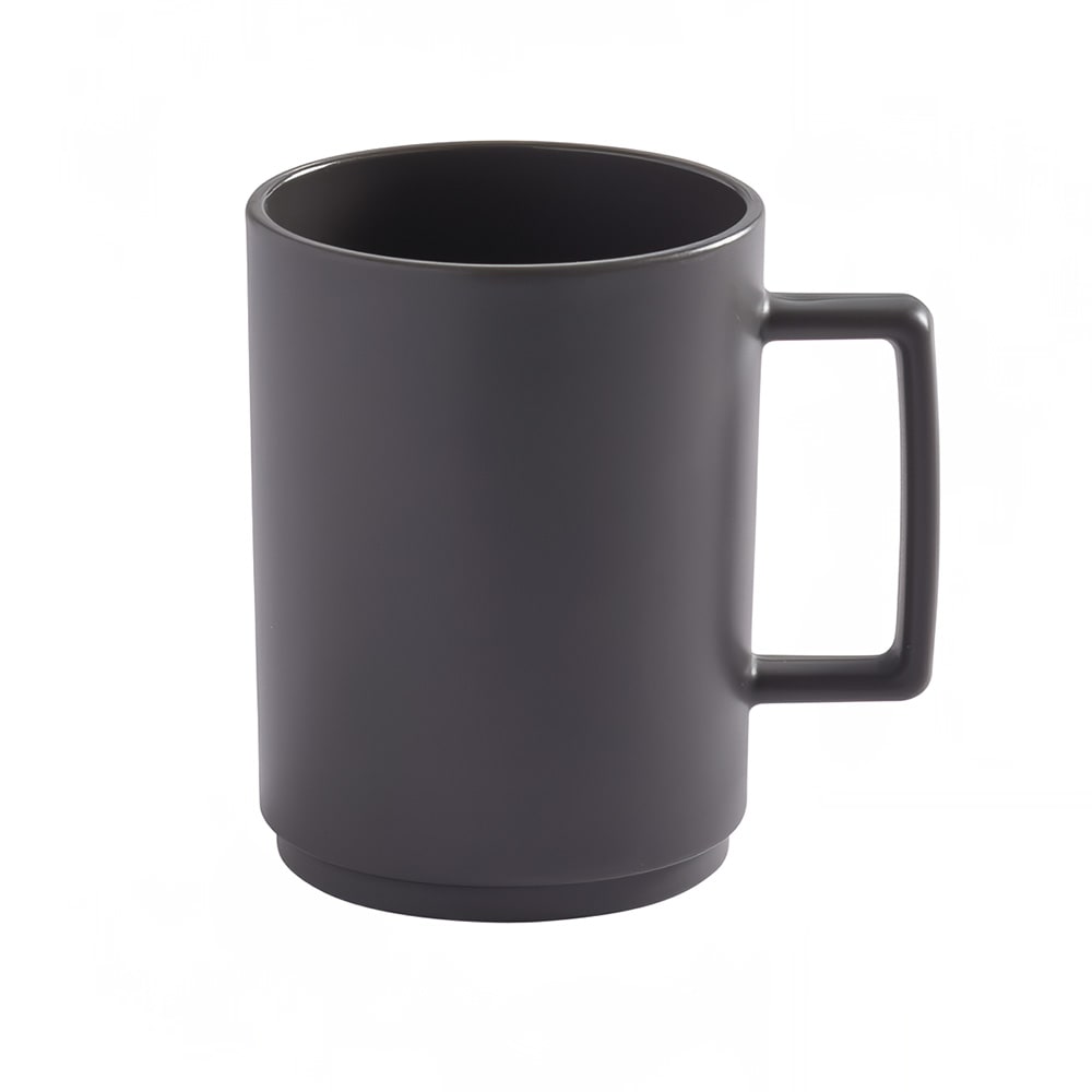 American Metalcraft UM12GE 12 oz Melamine Mug, 3 1/8" Diameter 4 1/8" Height, Tritan, Graphite