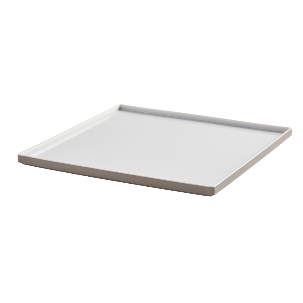 American Metalcraft UPS11MO 11" Square Melamine Plate, Mocha