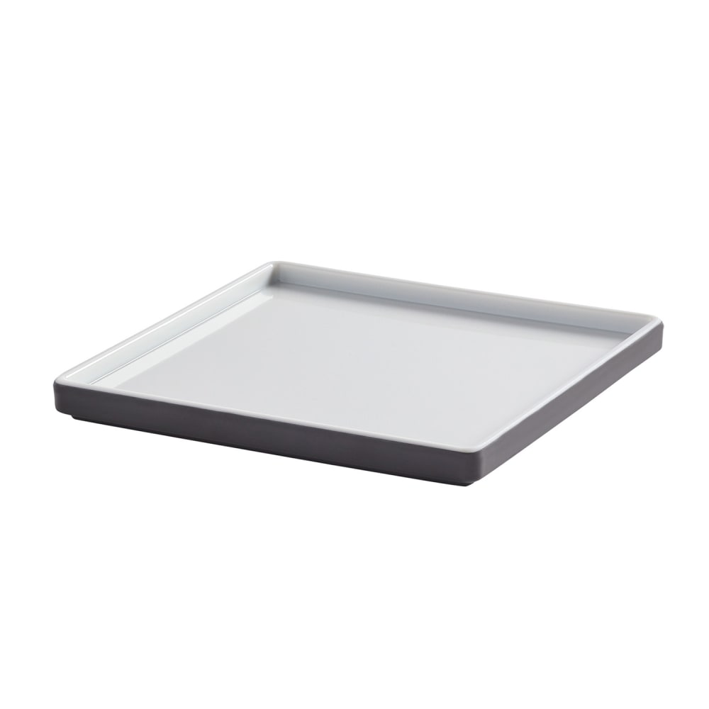 American Metalcraft UPS6GE 6" Square Melamine Plate, Graphite