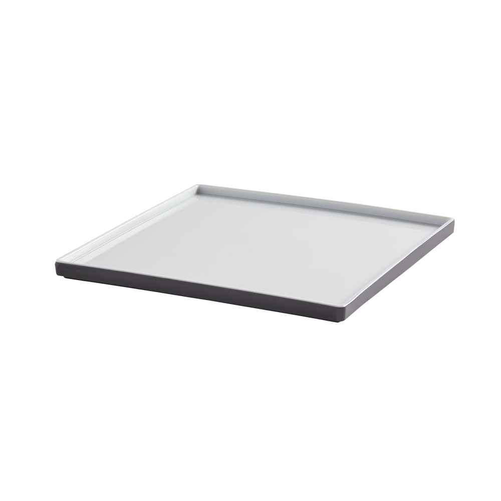 American Metalcraft UPS9GE 9" Square Melamine Plate, Graphite
