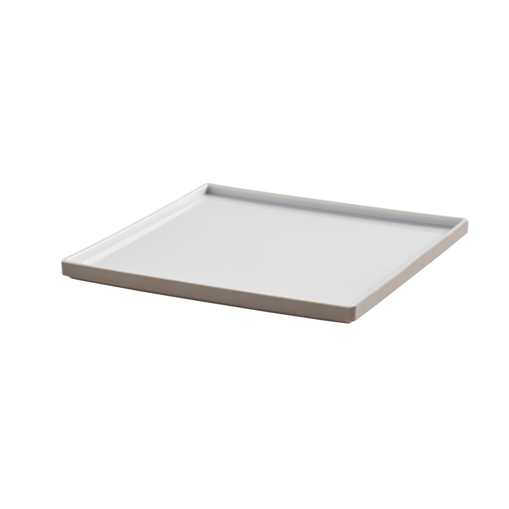 American Metalcraft UPS9MO 9" Square Melamine Plate, Mocha
