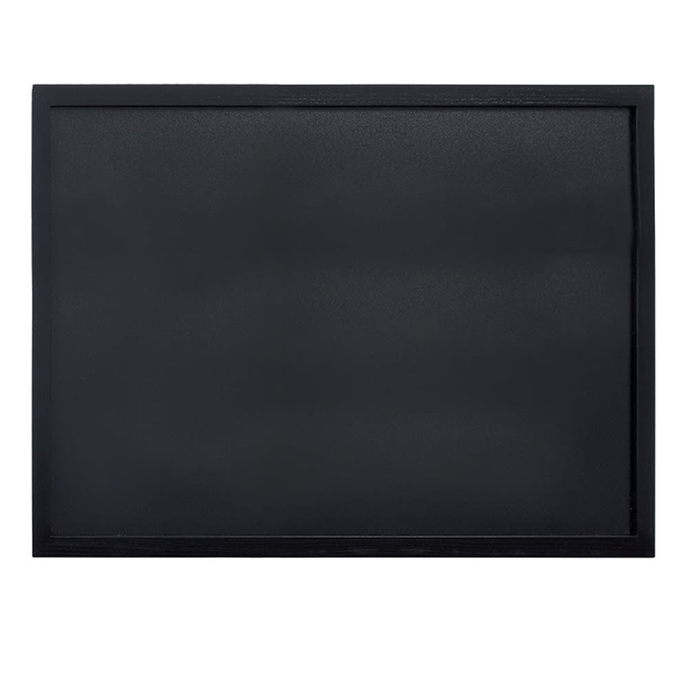 American Metalcraft WBWBL4060 Wall Chalkboard w/ White Marker - 15 3/4"W x 23 5/8"H, Black Wood Frame