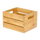 American Metalcraft WCBA7 Rectangular Condiment Caddy - Bamboo thumbnail 2