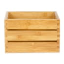 American Metalcraft WCBA7 Rectangular Condiment Caddy - Bamboo thumbnail 3