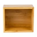 American Metalcraft WCBA7 Rectangular Condiment Caddy - Bamboo thumbnail 4