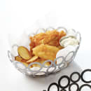 American Metalcraft WCW69 Oval Basket w/ Ring Design, Silver thumbnail 6