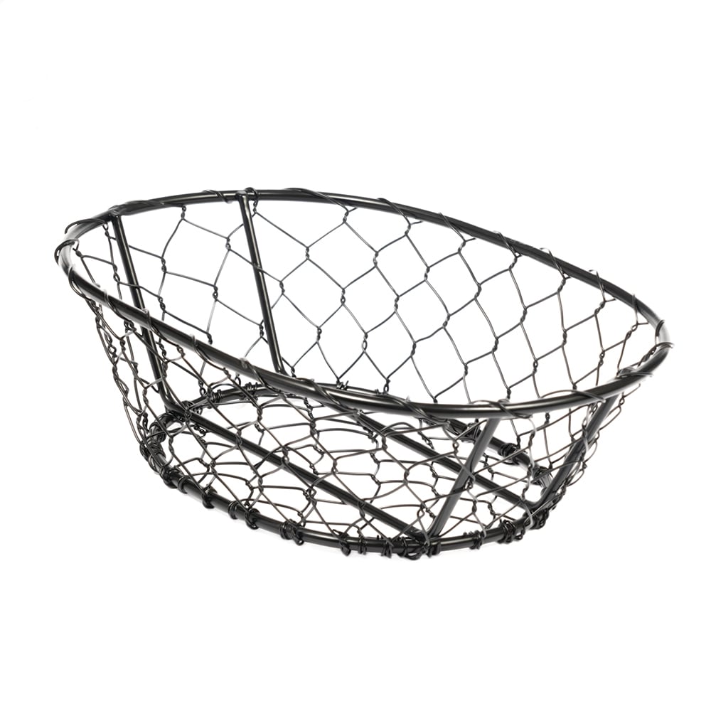 American Metalcraft WIR4 Wire Basket, 9 1/2" x 2 1/2", Black
