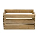 American Metalcraft WTV12 Rectangular Bread Basket Crate, Wood thumbnail 2