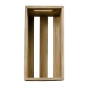 American Metalcraft WTV12 Rectangular Bread Basket Crate, Wood thumbnail 5