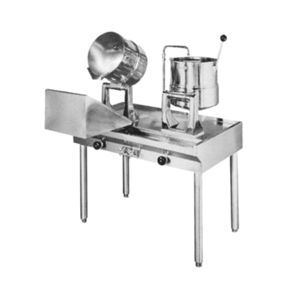 Groen 140312 (2) 10 gal Steam Kettles - Manual Tilt, 2/3 Jacket, Direct Steam