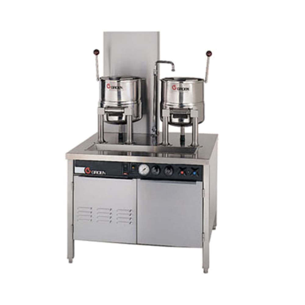 Groen 142837 (2) 5 gal Steam Kettles - Manual Tilt, 2/3 Jacket, Direct Steam