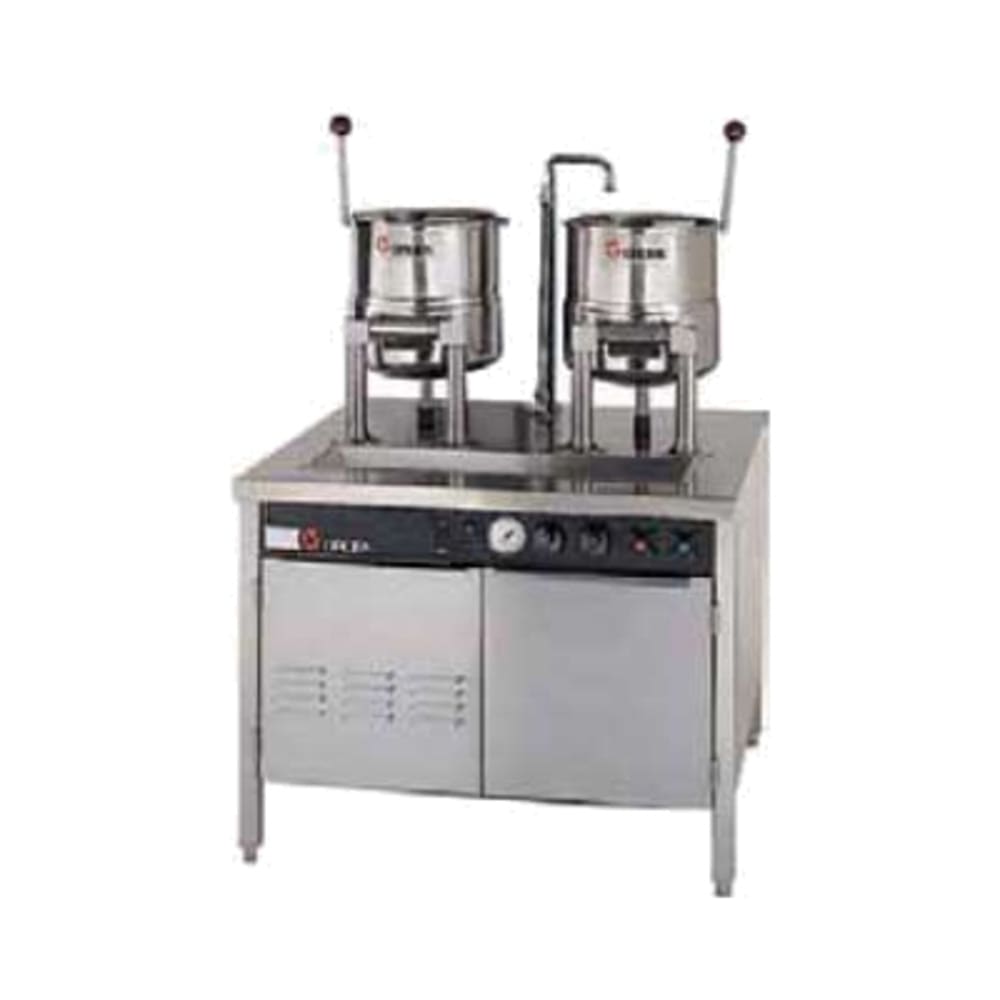 Groen 142840 (3) 5 gal Steam Kettles - Manual Tilt, 2/3 Jacket, Direct Steam