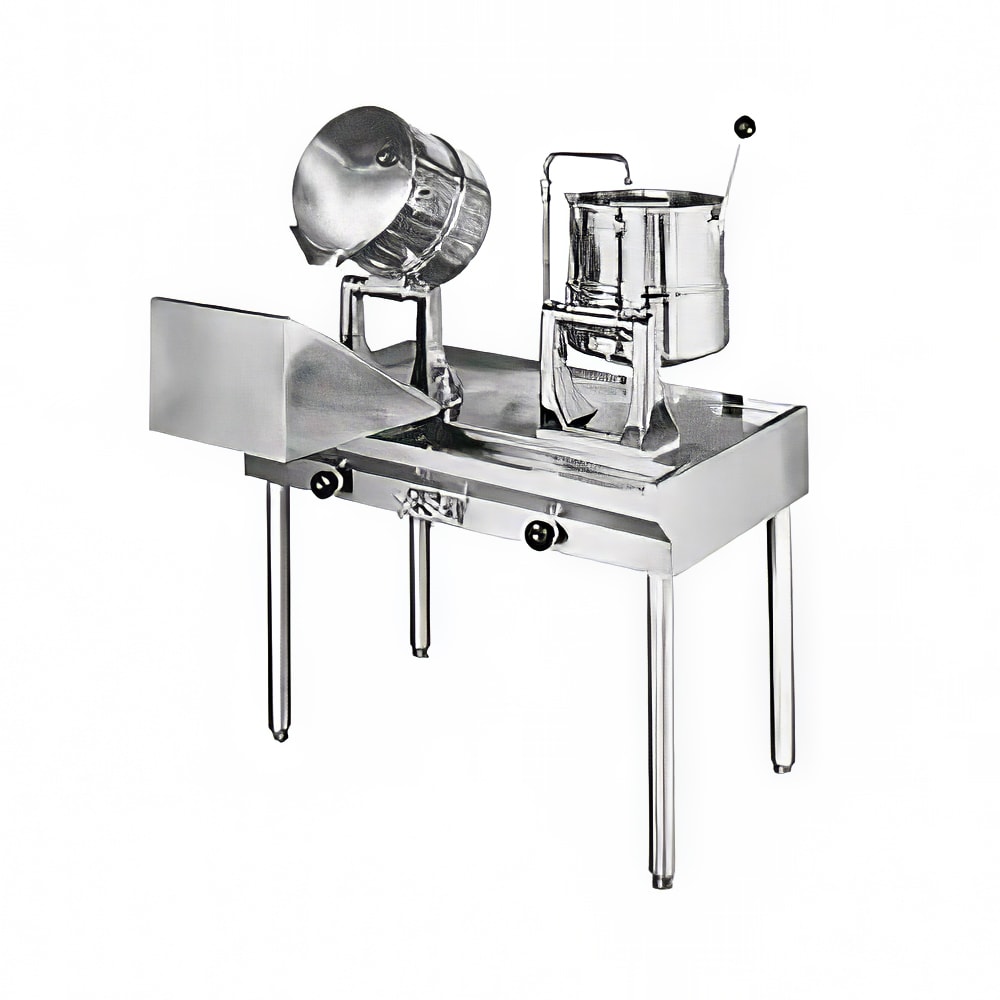 Groen 162096 (2) 2 1/2 gal Steam Kettles - Manual Tilt, 2/3 Jacket, Direct Steam