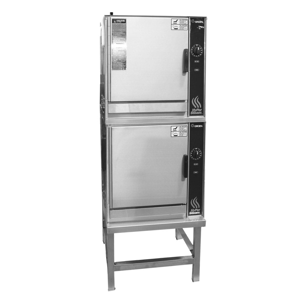 Groen (2)HY-5GF (10) Pan Convection Steamer - Stand, Descaling Port, Natural Gas