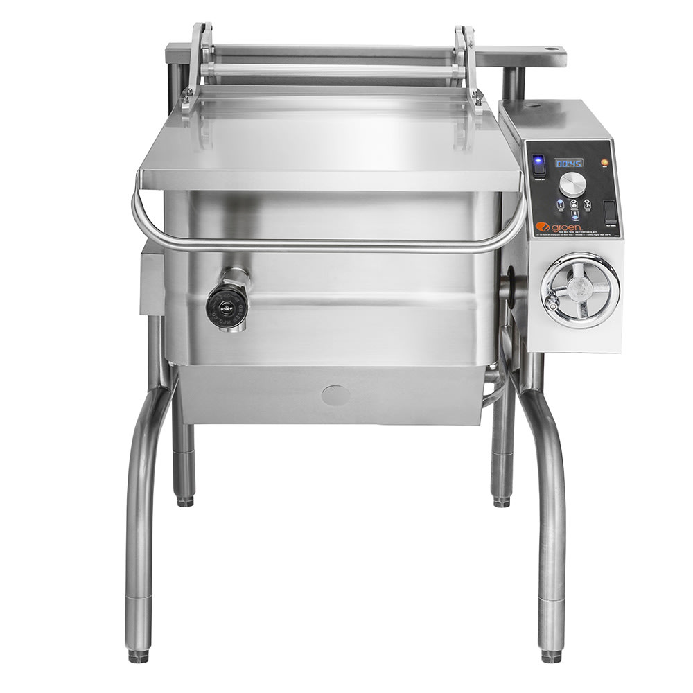 Groen BPM-15EC 15 gal. Tilt Skillet - Open Leg Base,  208v/1ph