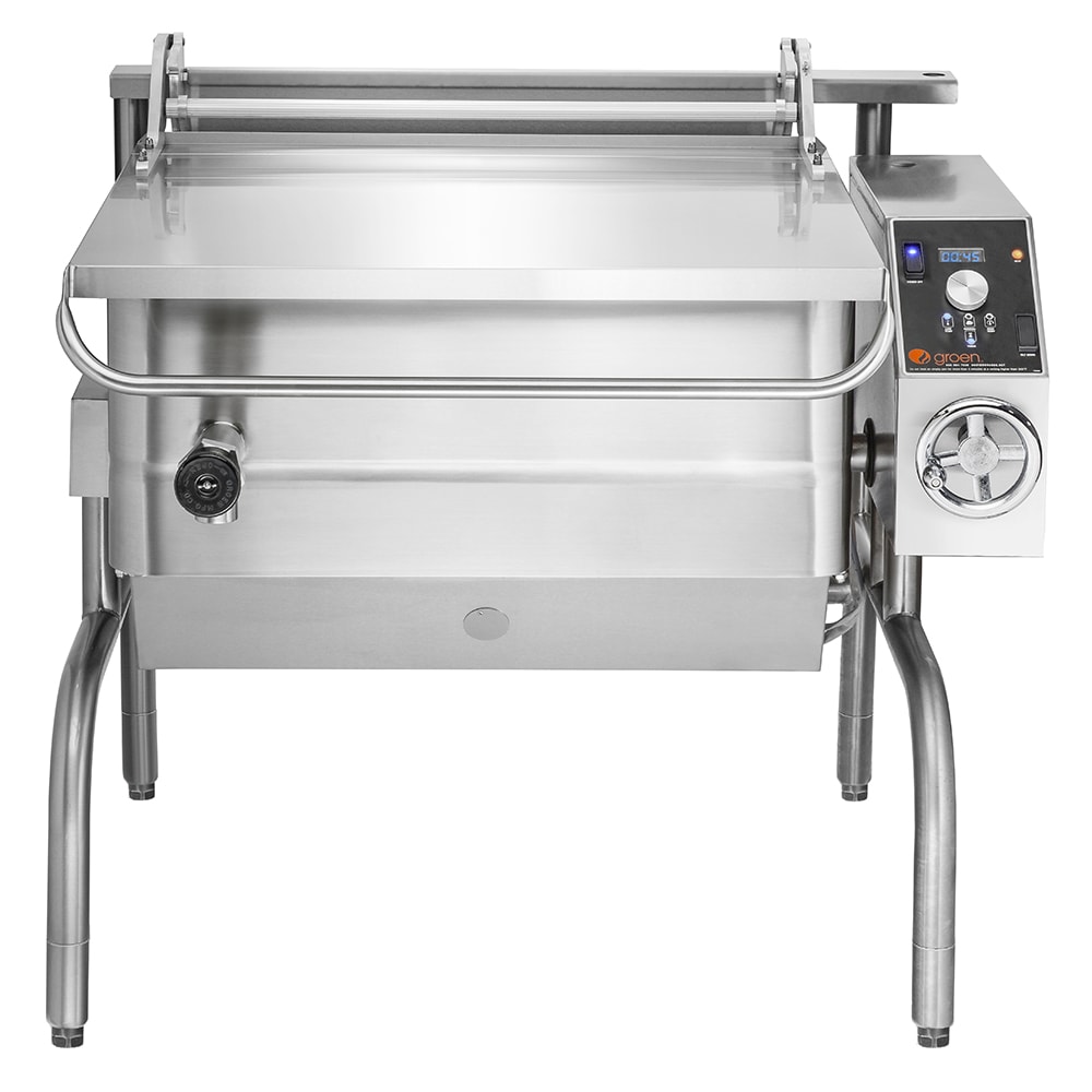 Groen BPM-40EA 40 gal. Tilt Skillet - Open Leg Base, 240v/1ph