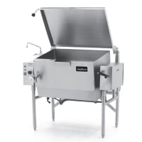 Groen BPM-40GC 40 gal. Tilt Skillet - Open Leg Base, Polished Pan, Measurement Marks, Natural Gas thumbnail 3