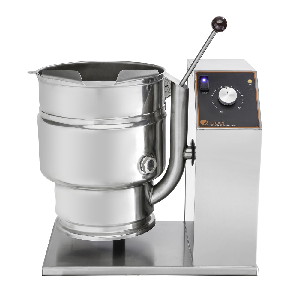 Groen TDB-20A 5 gal Steam Kettle - Manual Tilt, 2/3 Jacket, 240v/3ph