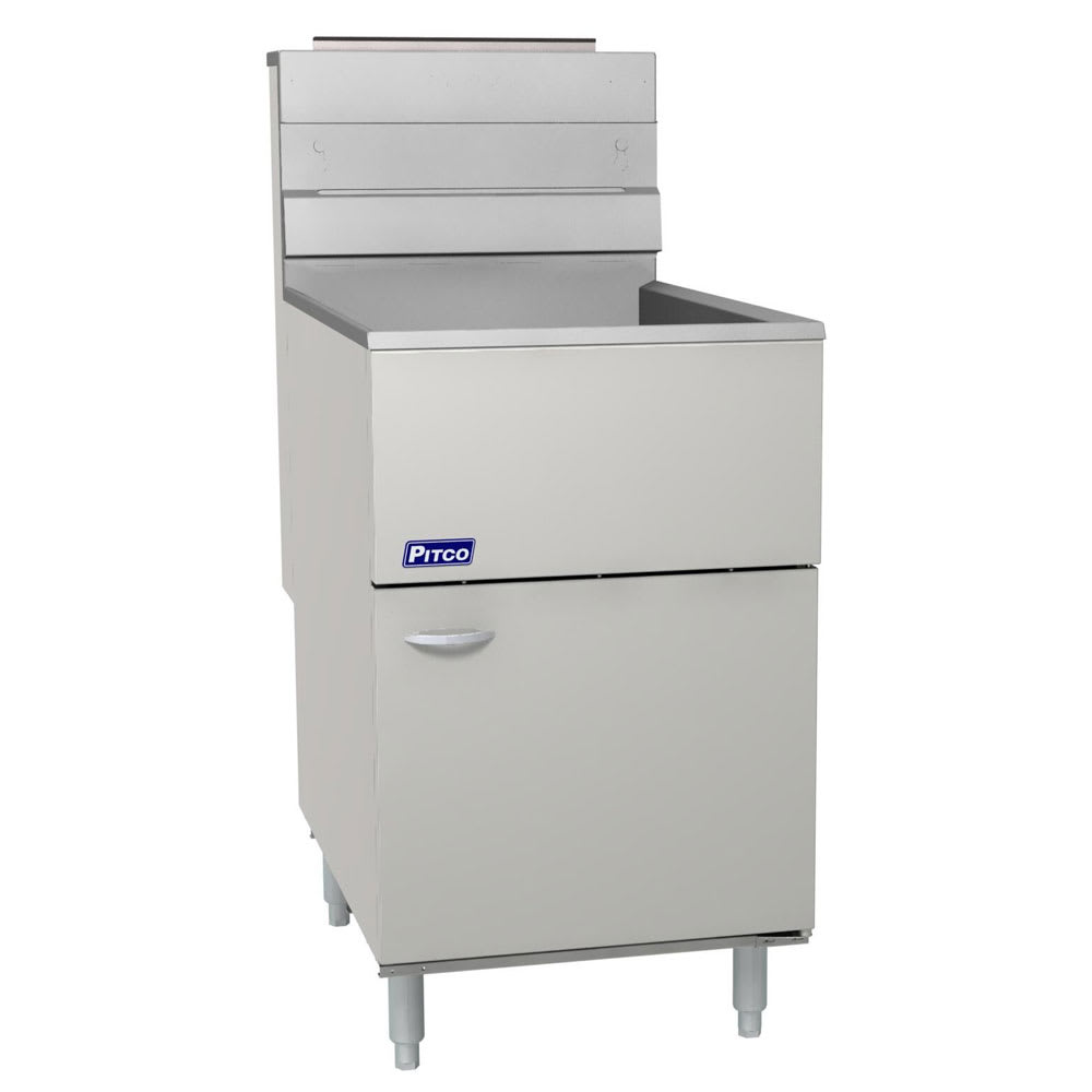 Pitco 65C+S Gas Fryer - (1) 80 lb Vat, Floor Model, Natural Gas