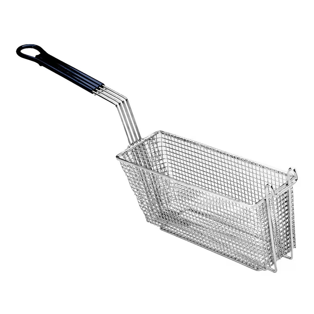Pitco A4514901 Fryer Basket w/ Uncoated Handle & Front Hook, 13 1/4" x 5 31/50" x 5 3/8"