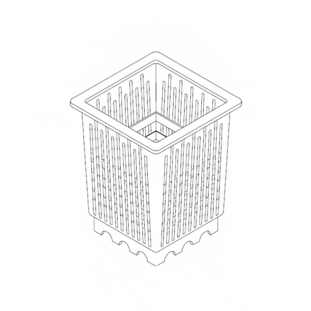Pitco P6071998 4" Square Individual Serving Basket