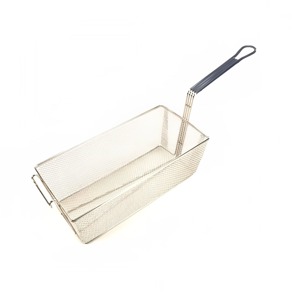 Pitco P6072188 Fryer Basket w/ Uncoated Handle & Front Hook, 17 1/4" x8 1/2" x 5 3/4"