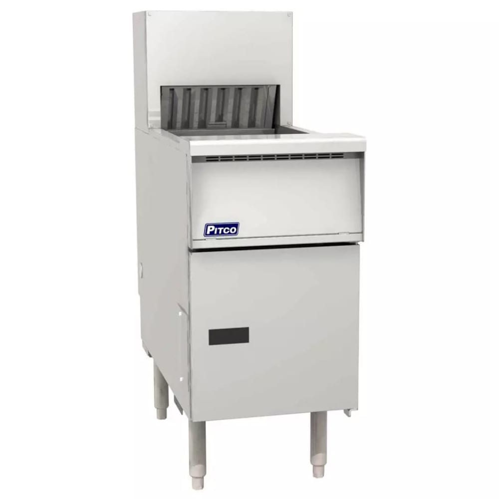 Pitco PCFLV-14 15 5/8" Crisp 'N Hold™ Floor Model Fry Warmer Dump Station - Underburner, 240v/1ph