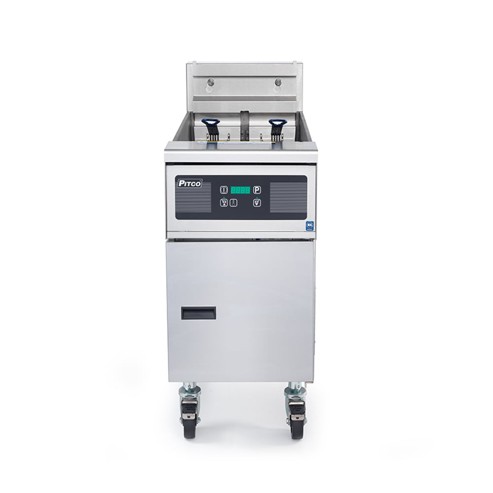 Pitco SE14R Electric Fryer - (1) 50 lb Vat, Floor Model, 240v/3ph