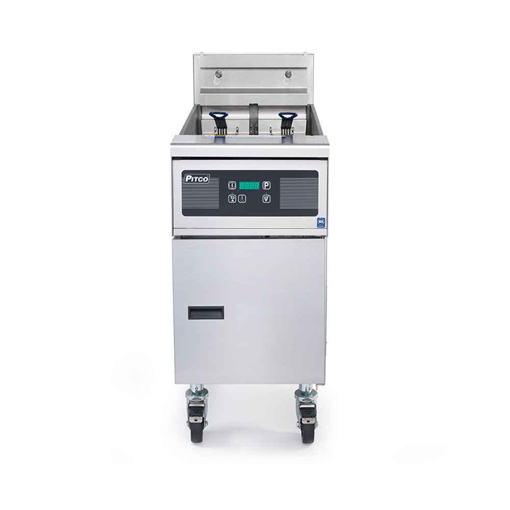 Pitco SE14RS-1FD Electric Fryer - (1) 50 lb Vat, Floor Model, 240v/3ph
