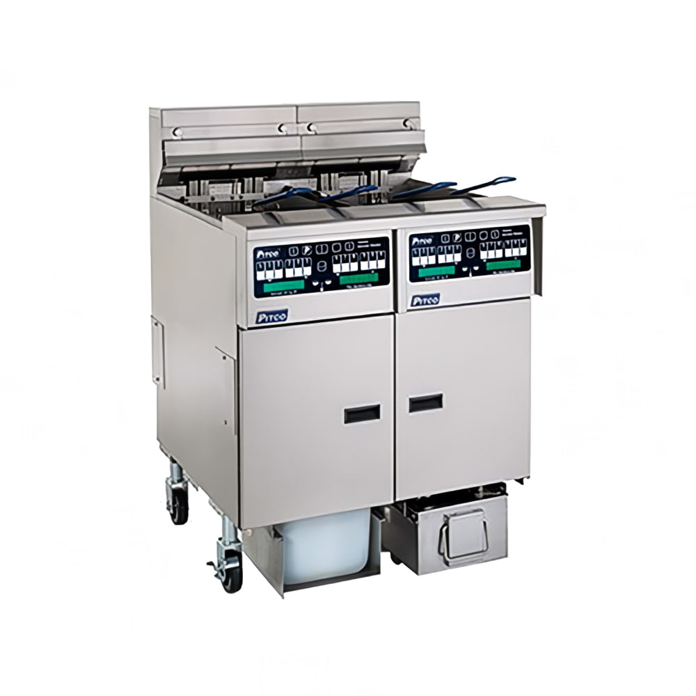 Pitco SELV14C-3/FD Electric Fryer - (3) 30 lb Vats, Floor Model, 240v/3ph